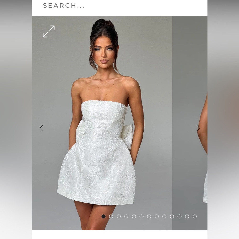 Elenora mini dress ivory- Babyboo